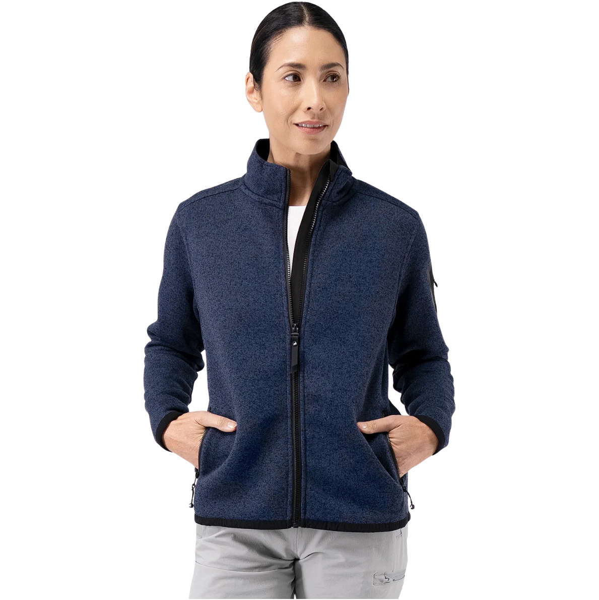 2026 Zhik Femmes Tricot Fleece JKT-0059-W-DNV - Dark Navy